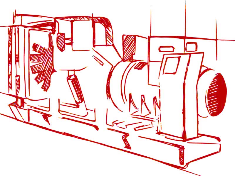 Высоковольтный дизельный генератор АД1200-Т6300-1Р (Baudouin)