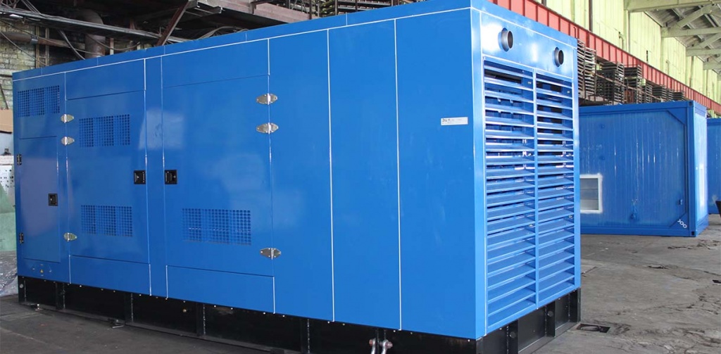 foto Дизель-генератор (ДГУ, ДЭС) мощность 450 кВт 400В Doosan в шумопоглощающем кожухе